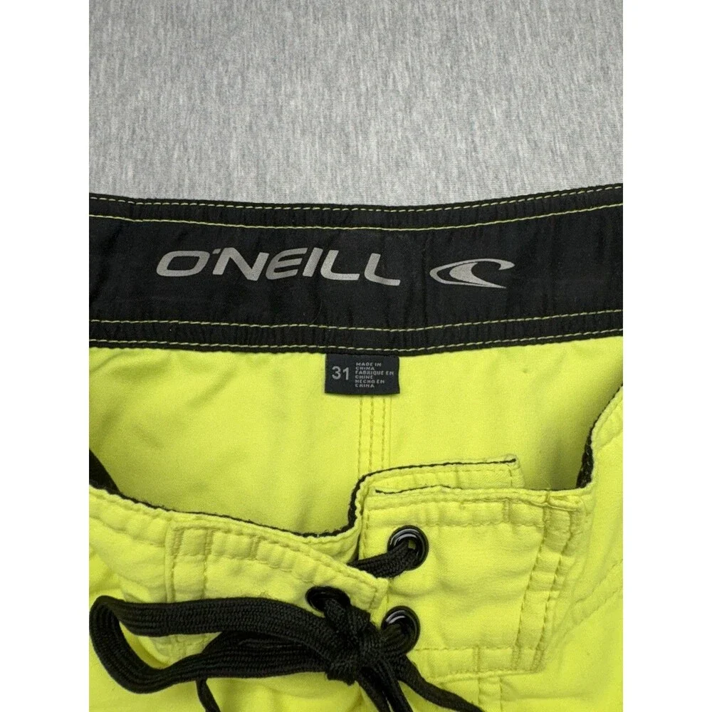 O'Neill Yellow Board Shorts Swim Trunks SIZE 31
